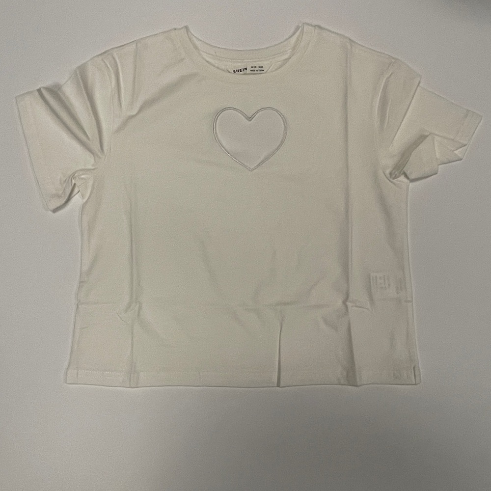 Girls heart cut out